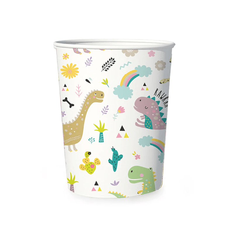 Pappmuggar Dinosaurier Mix Färger