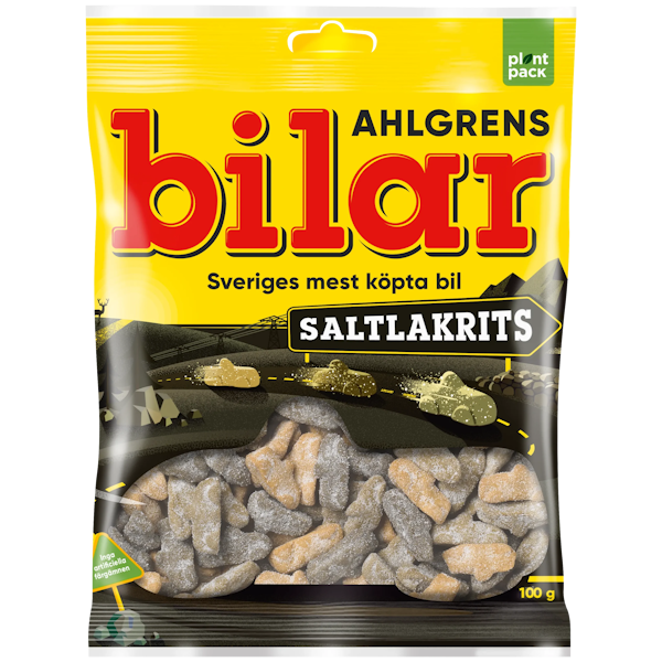 Ahlgrens Bilar Saltlakrits 100g