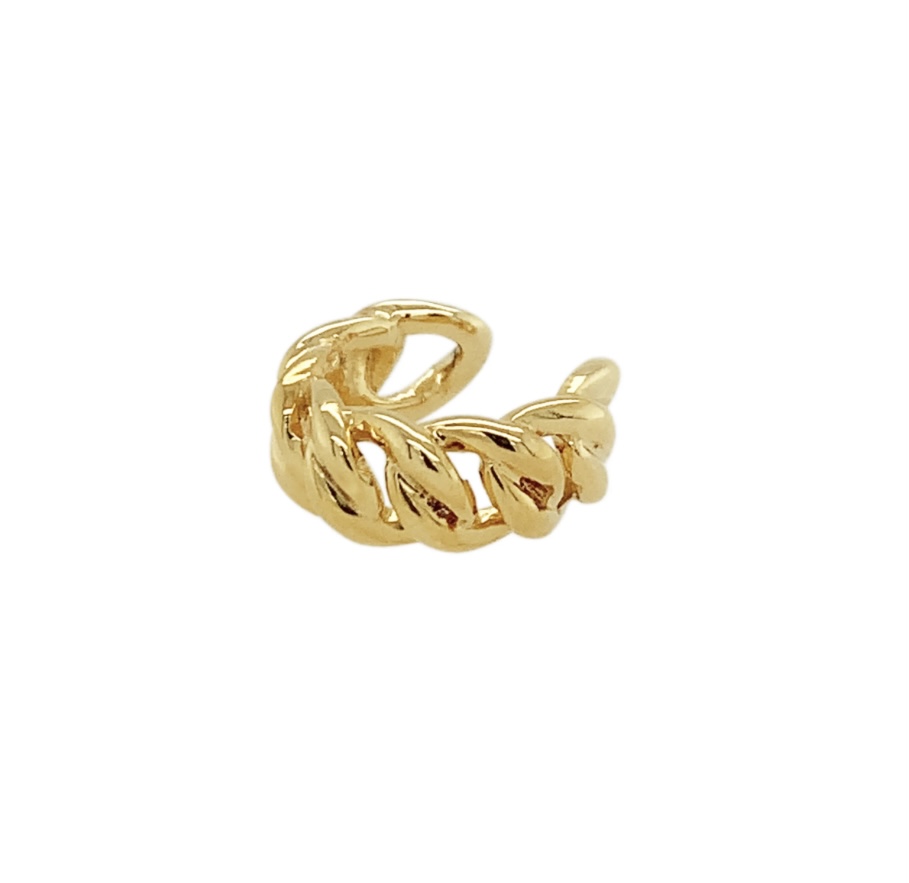 Curb Ear Cuff, Gold
