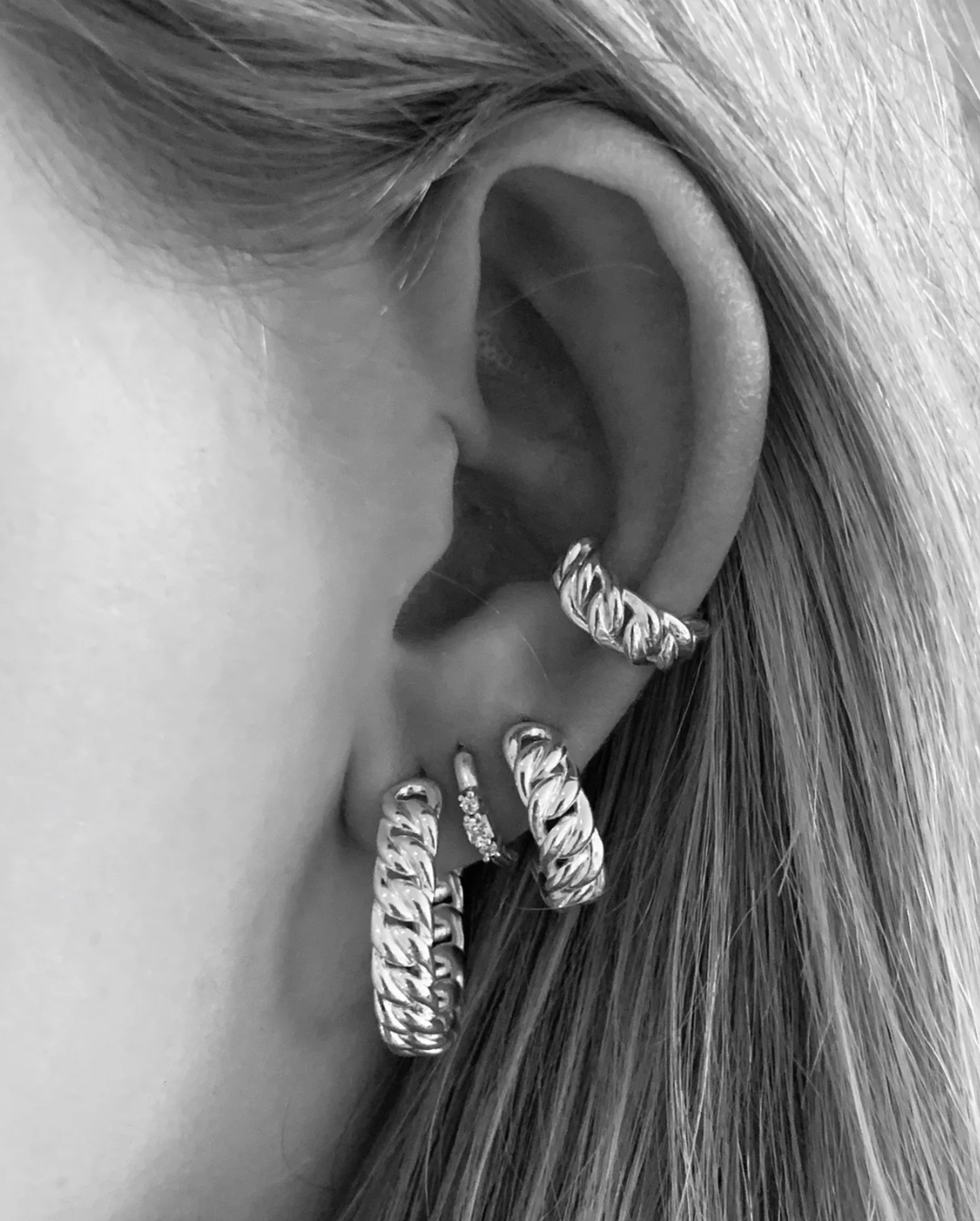 Curb Ear Cuff, Gold