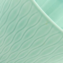 Gunnar Nylund (Paranta 1954) Green Bowl with Wave Relief 7,5 cm