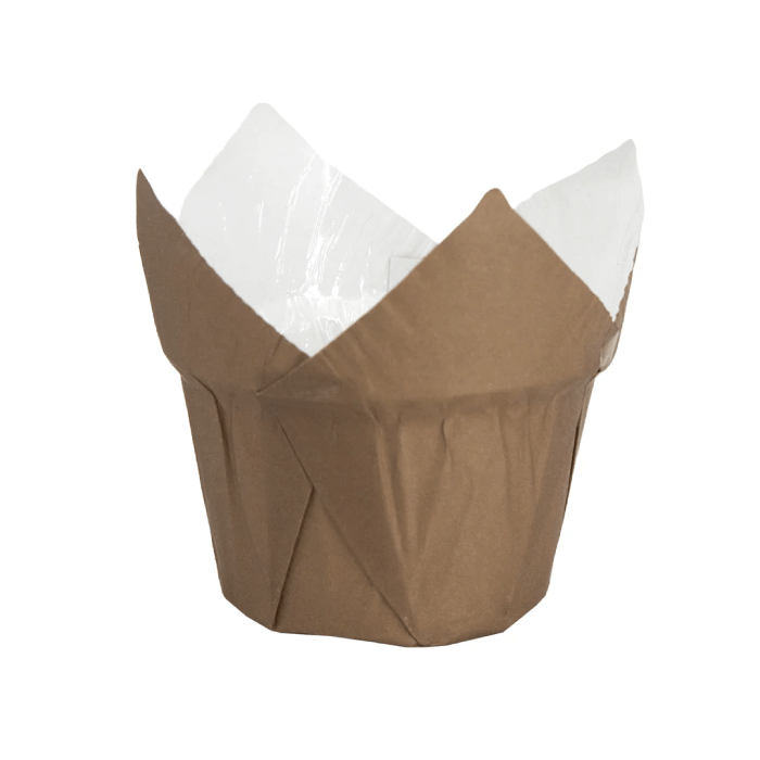 Muffinsform Tulpan Brun