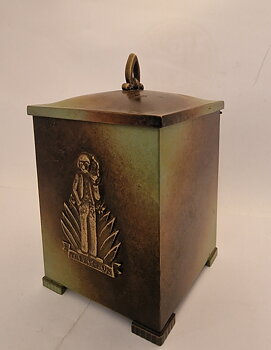 Ystad Bronze tobacco tin 1930s