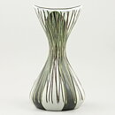 Mari Simmulson (Maj 1953) Hourglass Vase with Relief Decor 20 cm