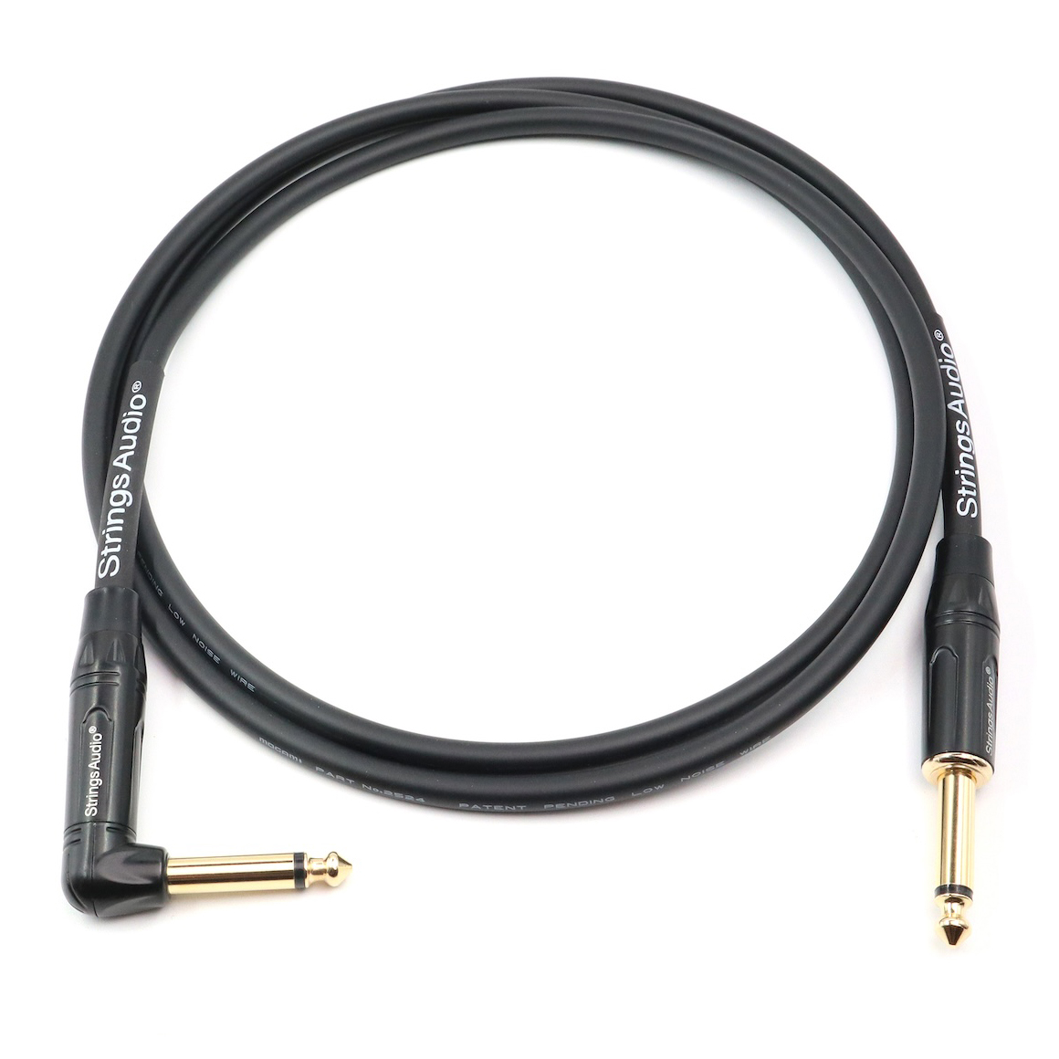 Strings Audio® - MOGAMI 2524 Premium Instrument Cable Right Angle (1.5m)