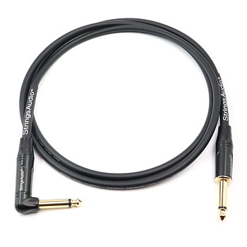 Strings Audio® - MOGAMI 2524 Premium Instrument Cable Right Angle (1.5m)