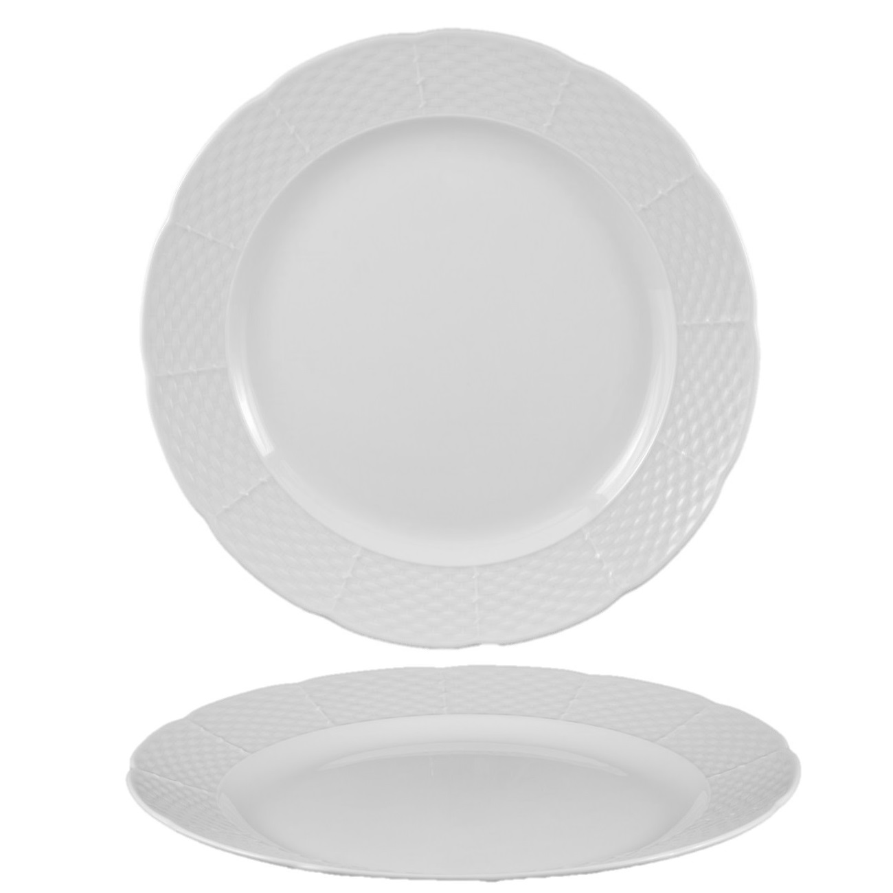 Stora flata tallrikar Porslin - 11