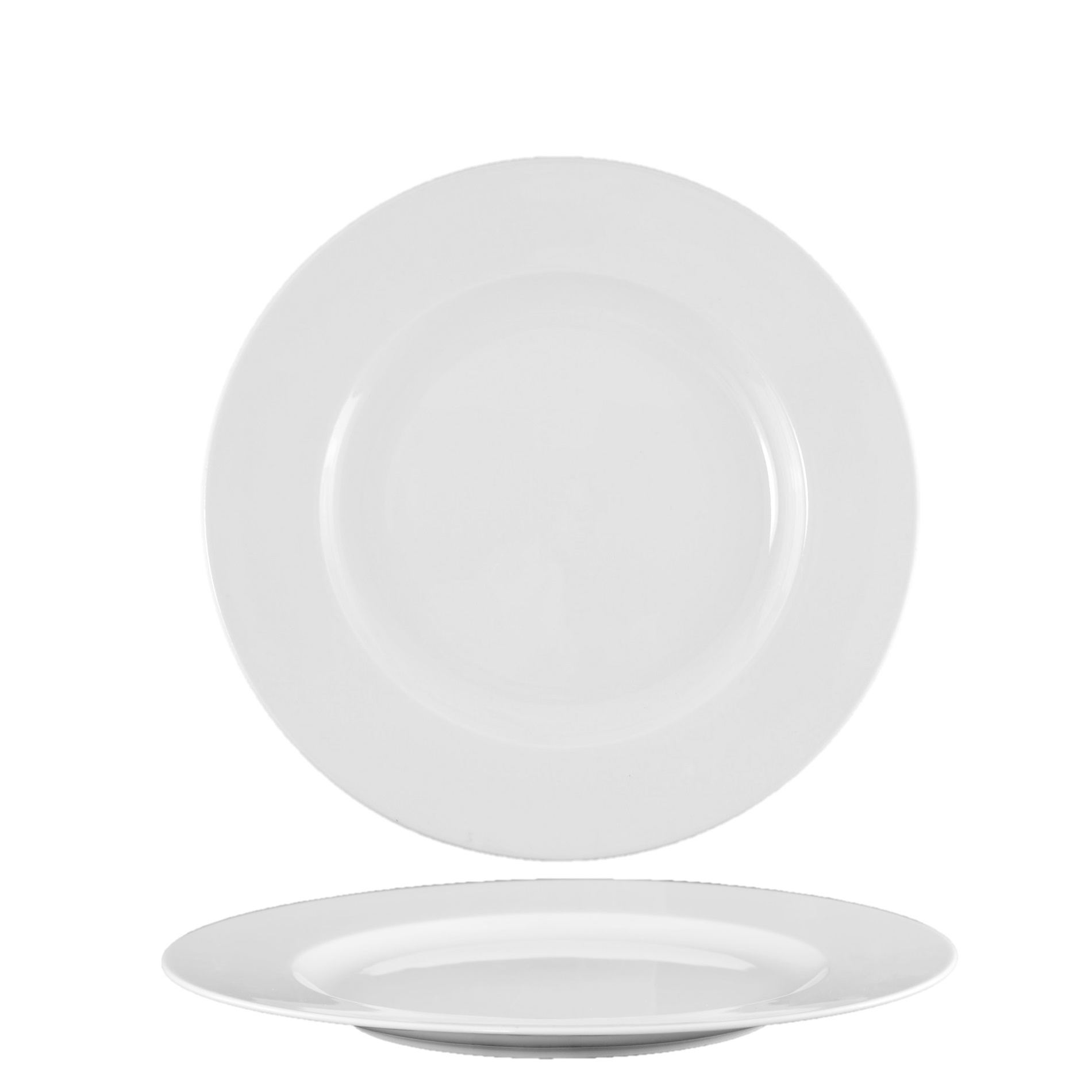 Stora flata tallrikar Porslin - 12