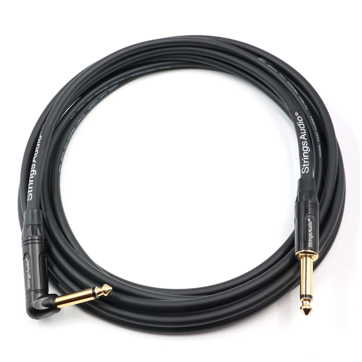 Strings Audio® - MOGAMI 2524 Premium Instrument Cable Right Angle (4.5m)
