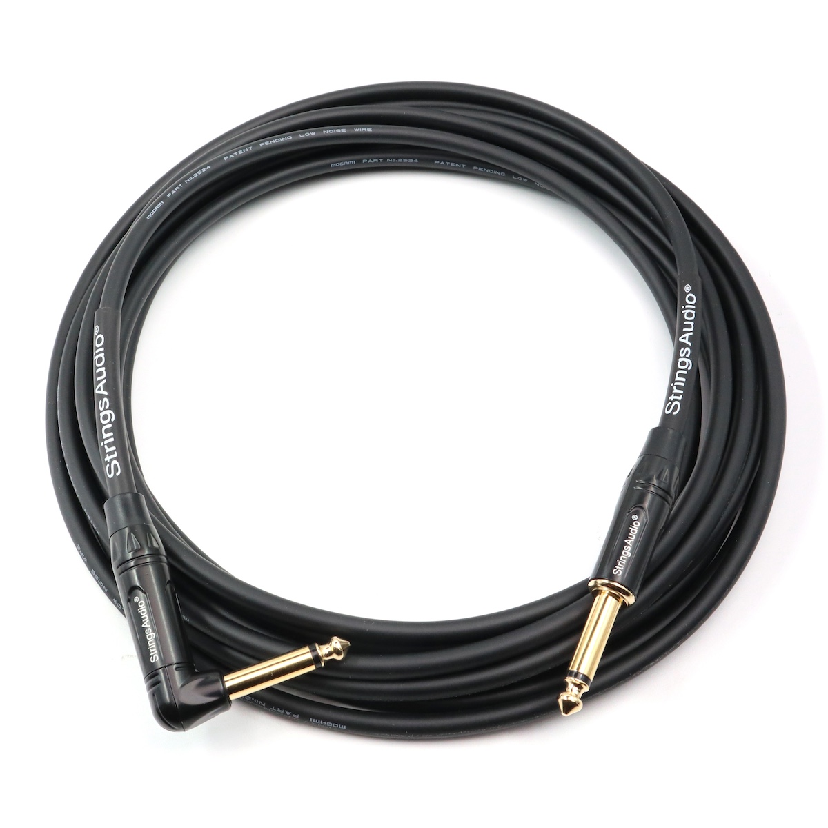 Strings Audio® - MOGAMI 2524 Premium Instrument Cable Right Angle (6.0m)