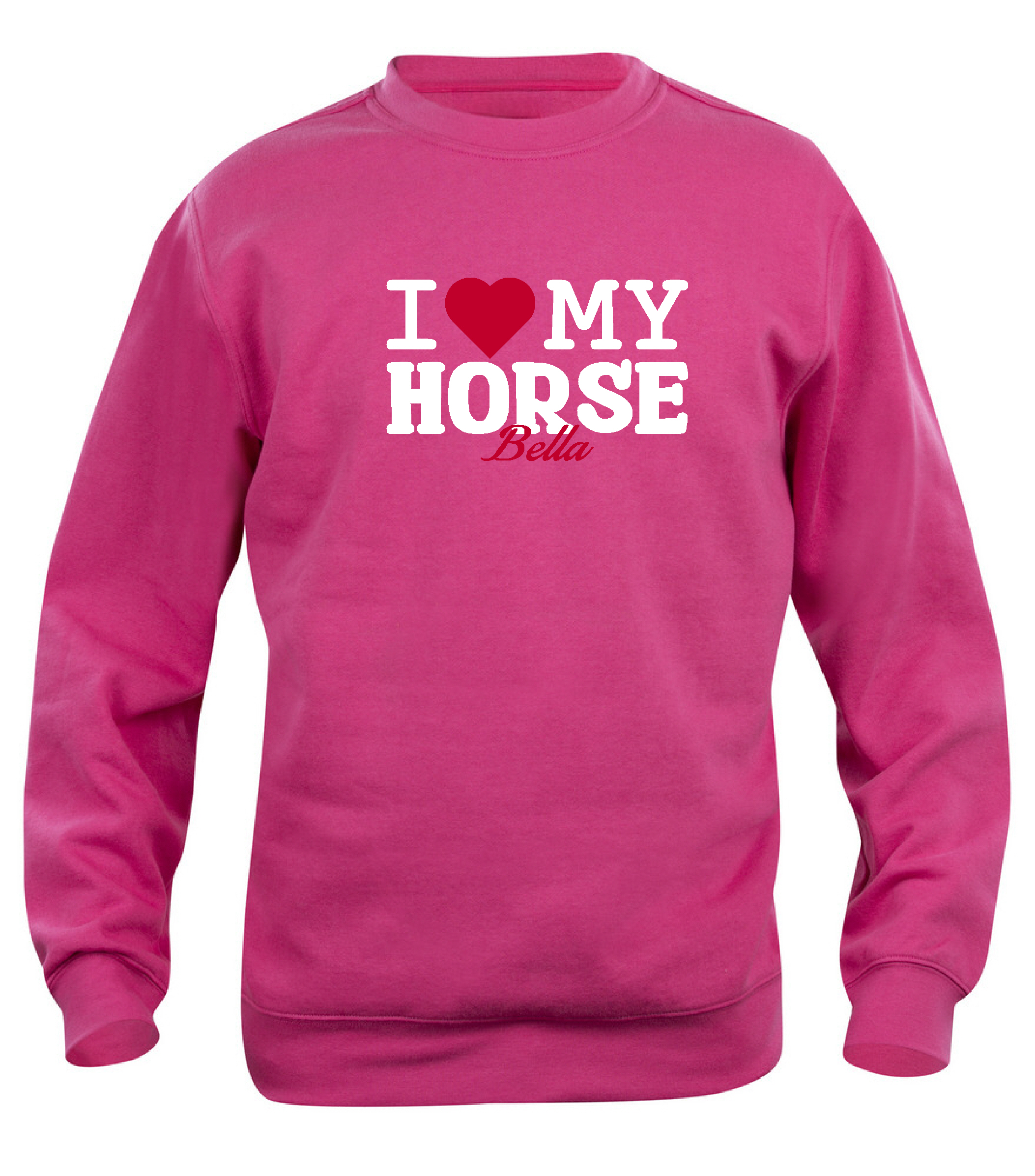 Sweatshirt Barn  I LOVE MY HORSE - "HÄSTENS NAMN" - Flera färger - 6