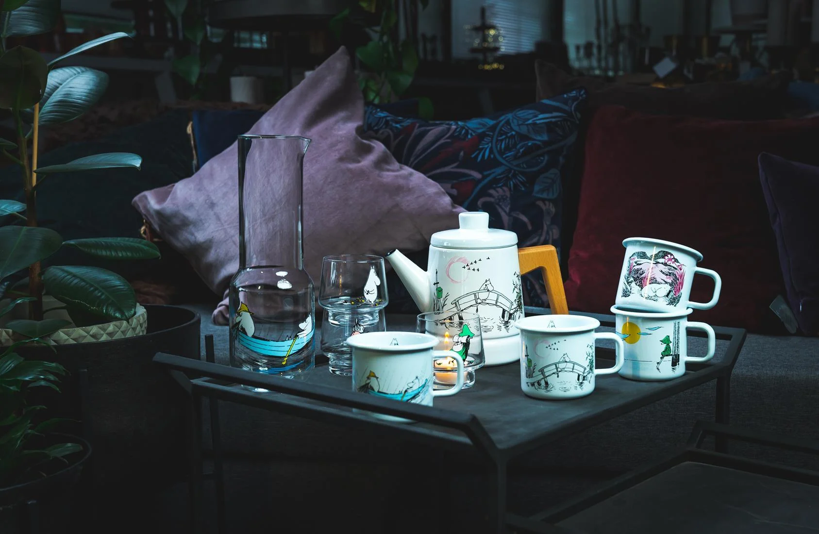 Moomin Enamel Coffee Pot Missing You 1,6 L - 8