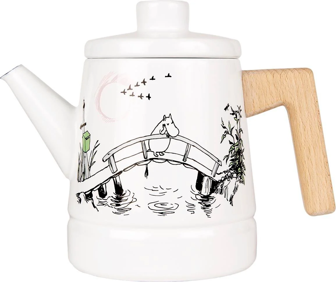 Moomin Enamel Coffee Pot Missing You 1,6 L