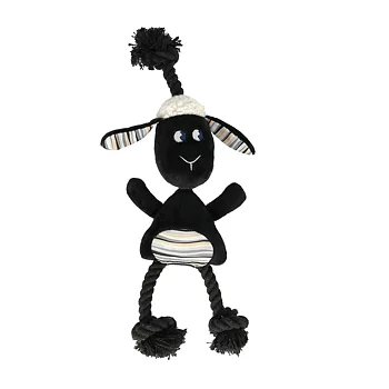 Dogman Hundleksak LambeRep 40Cm Svart/Vit