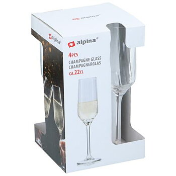 Champagneglas 4-pack