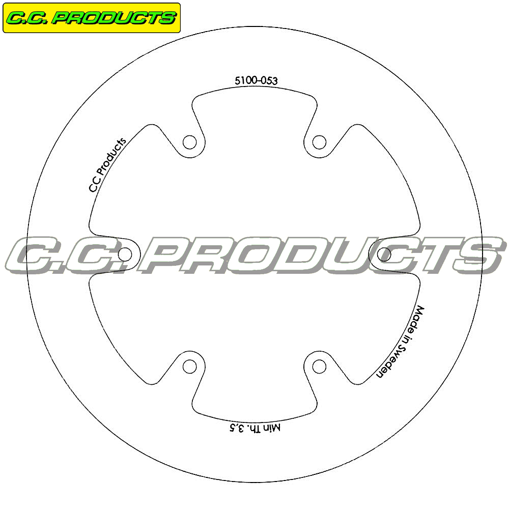 Bromsskiva Bak Rieju 21- 220 mm Solid
