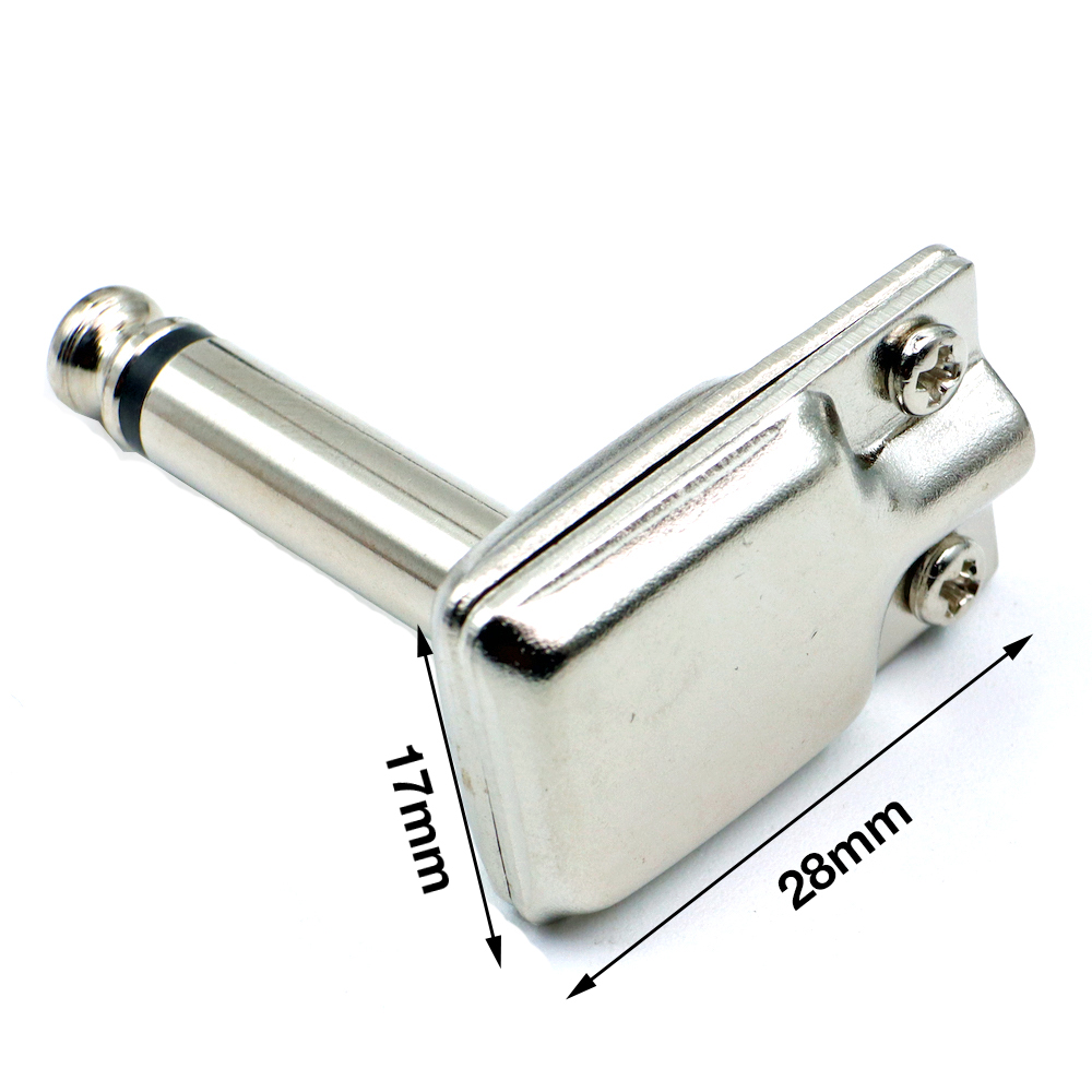 Strings Audio® 6.35mm Angled Small Pancace Plug (Nickel) - 3