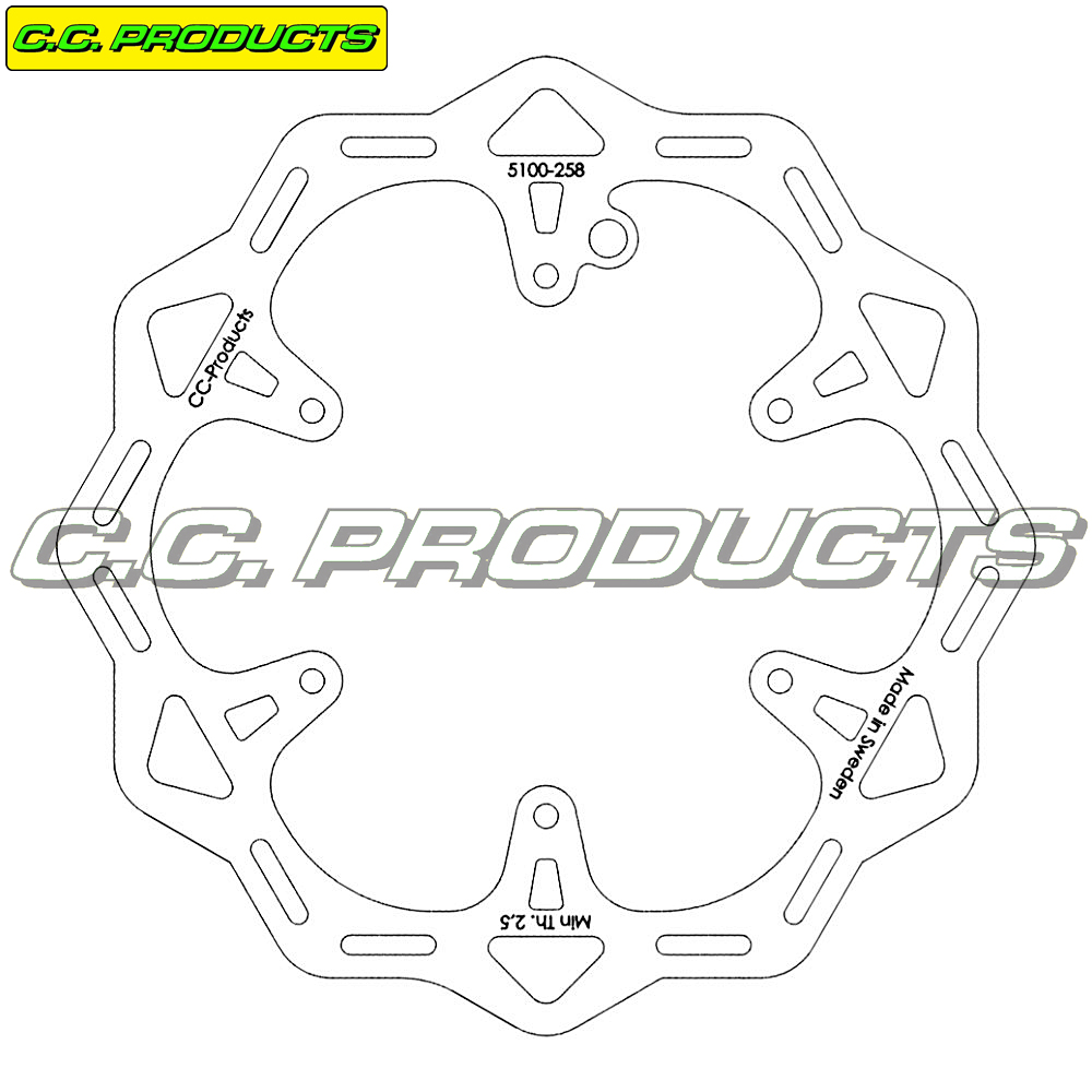 Bromsskiva Fram HUSQVARNA 16- 260 mm