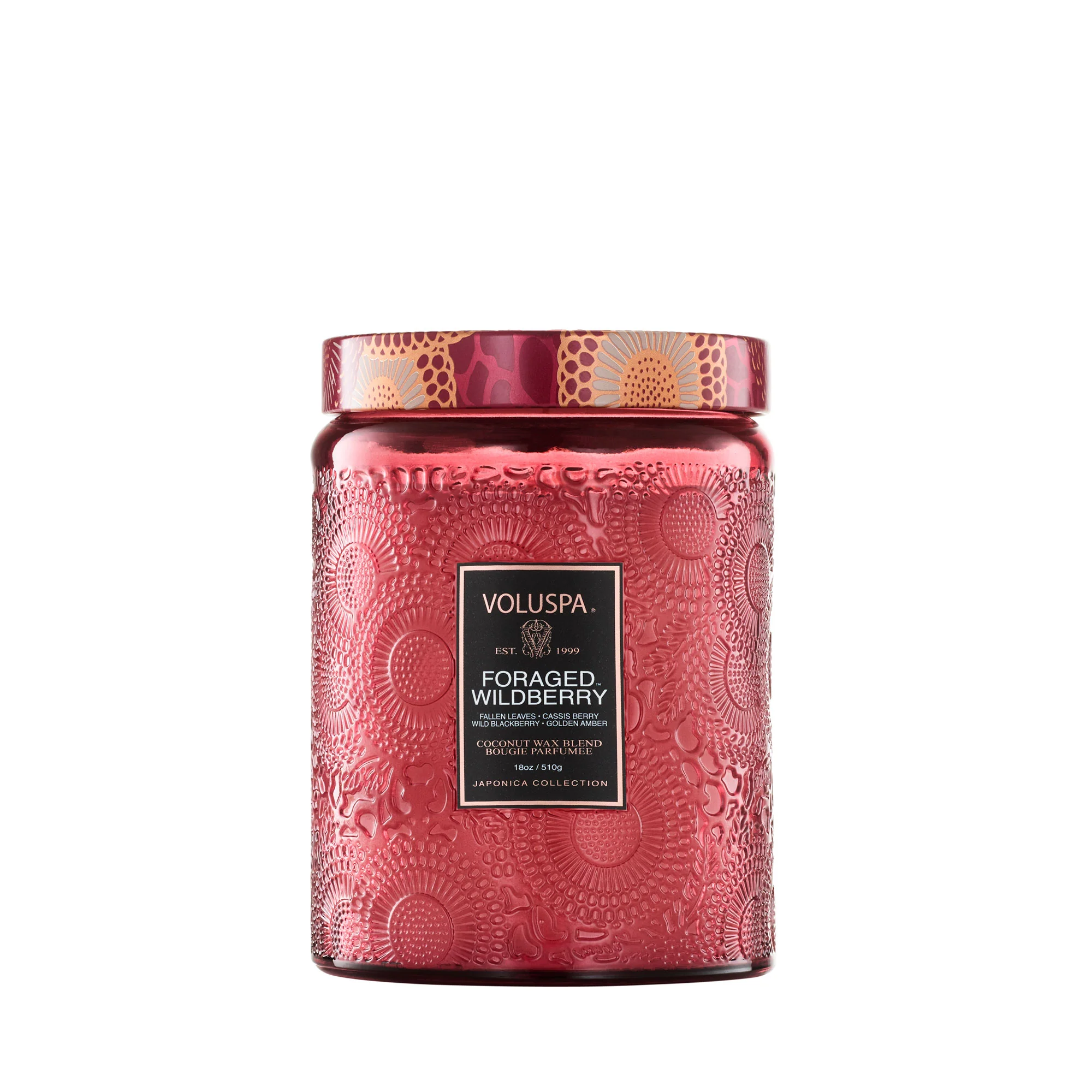 Foraged Wildberry Large Glass Jar - Japonica 