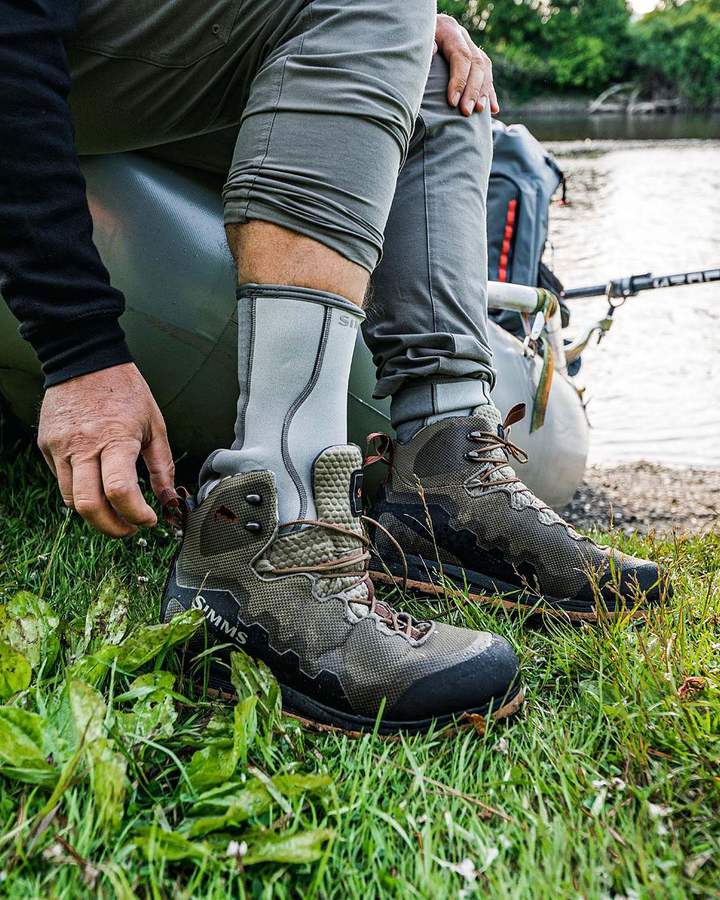 Simms Neoprene Wading Socks - Steel - 3