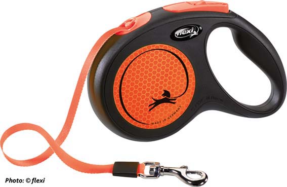 Flexi New Neon Koppel Tape Medium 5 Meter Orange