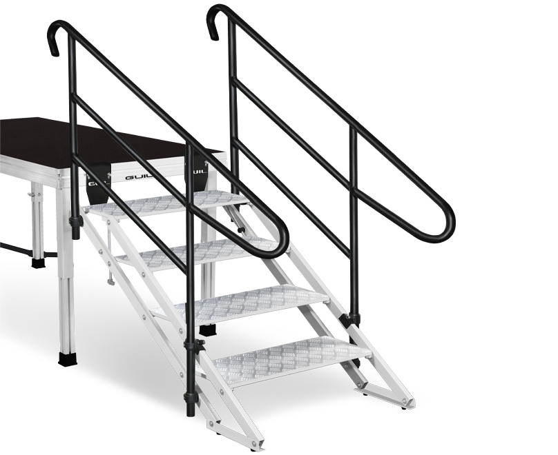 Ihopfällbar aluminiumtrappa / 4 eller 6 steg
