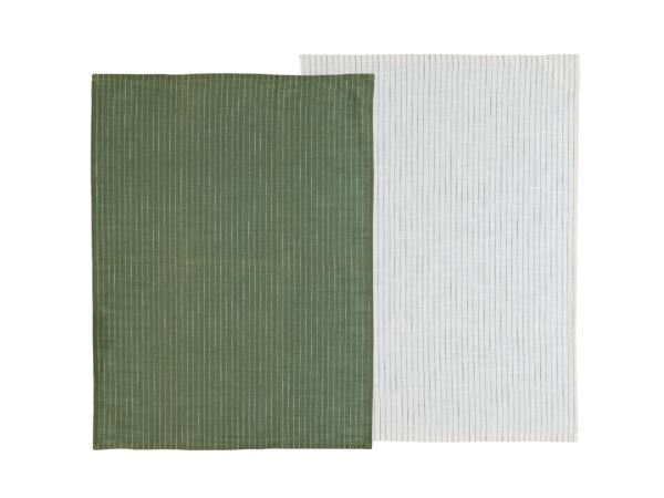 Kökshandduk Olive/White