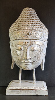 Buddha Mask på Stativ - 35 cm
