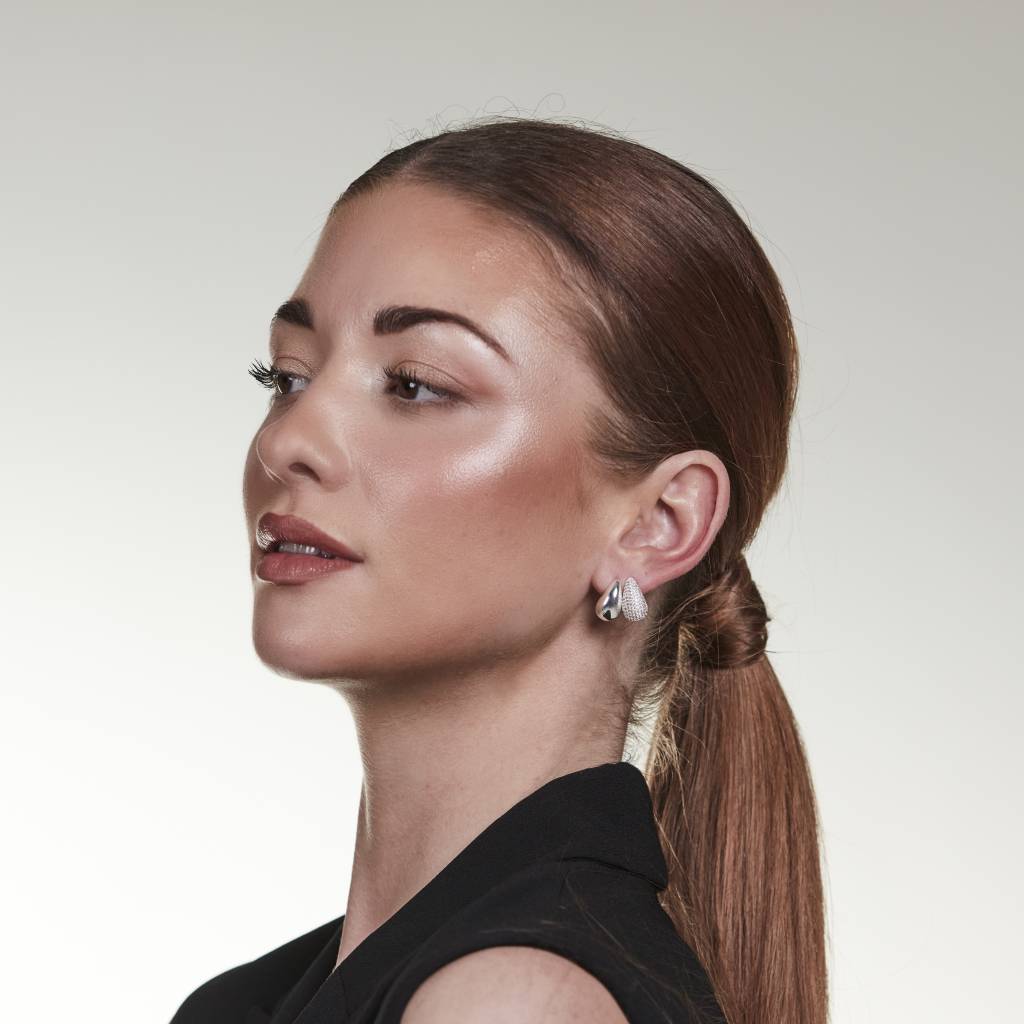 Corinne small earring silver - 4