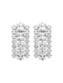 Sky crystal earring silver