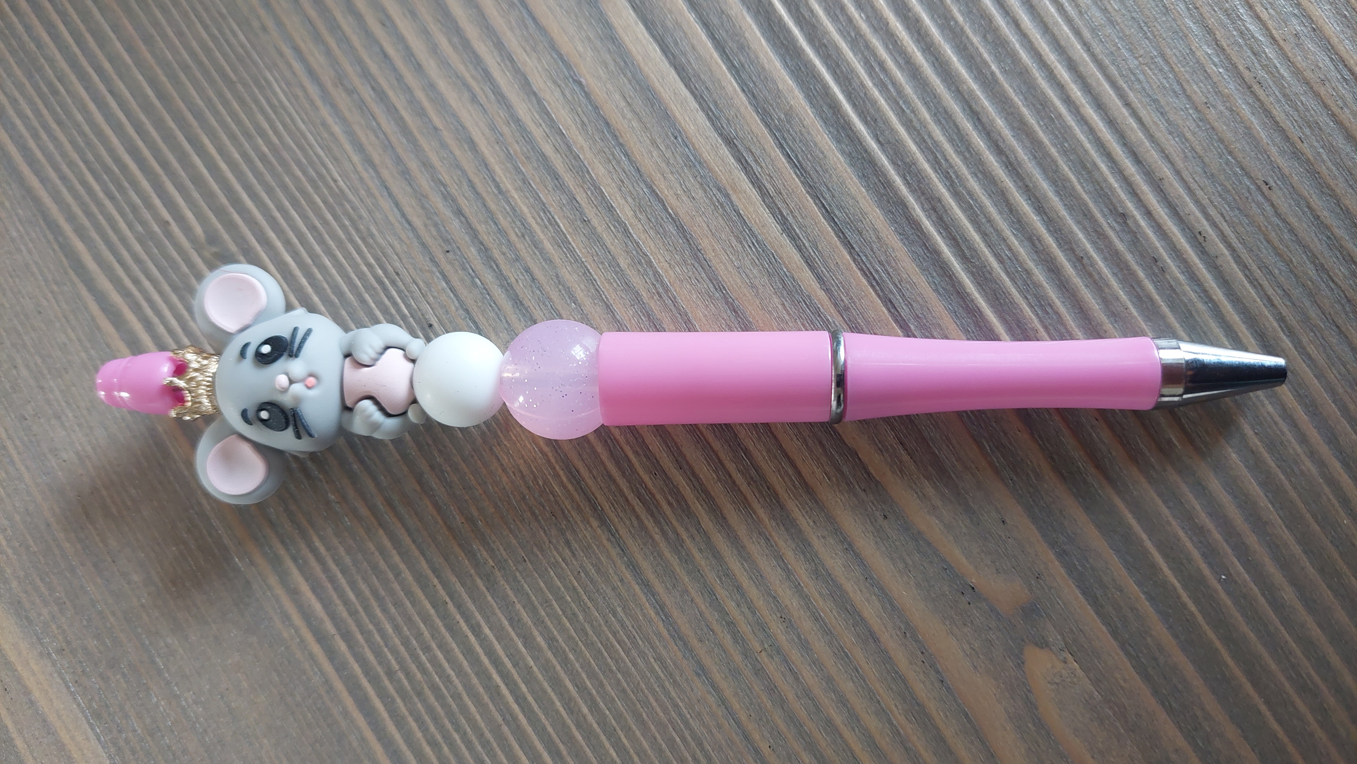 Pärlpenna - Rosa - Grå Mus - 2