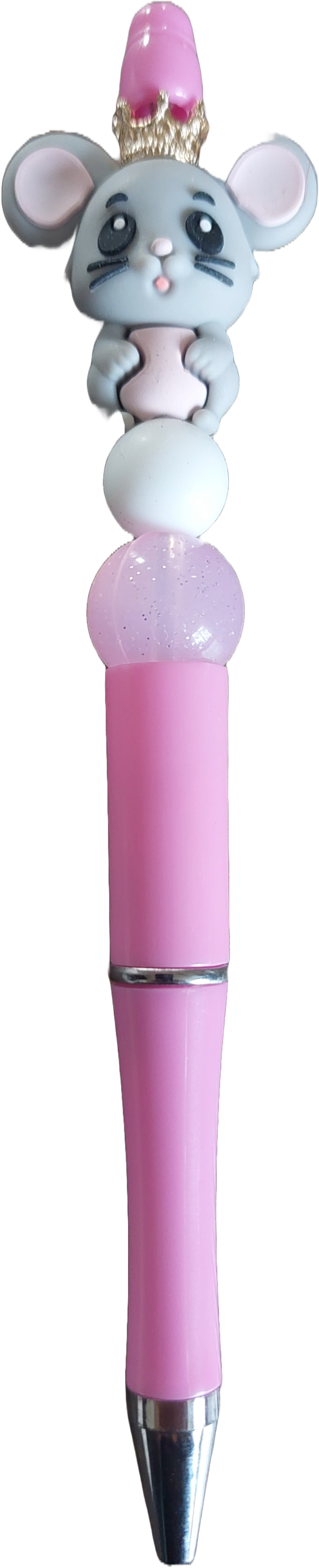 Pärlpenna - Rosa - Grå Mus