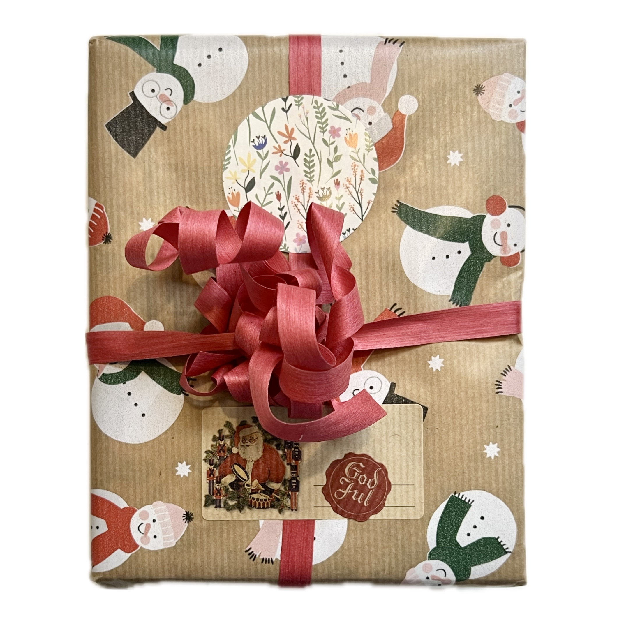 Paketinslagning av ett paket Julklapp!  Välj mellan många olika kort! Beställ det antal du önskar få inslagna!  - 2