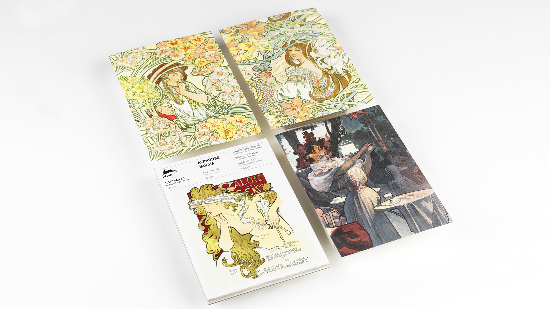 Alphonse Mucha, A5 Writing Paper&Notepad - 3