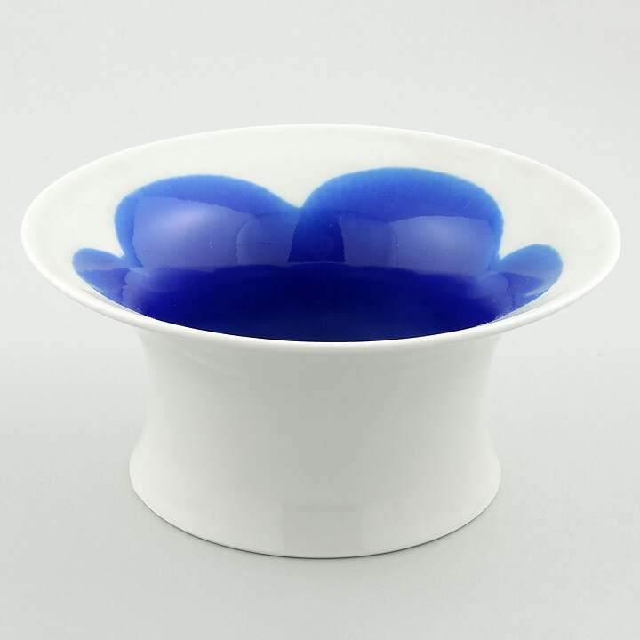 インガー・パーソン  Anemonシリーズ  青い花模様のボウル  (19cm)  1960年代  
