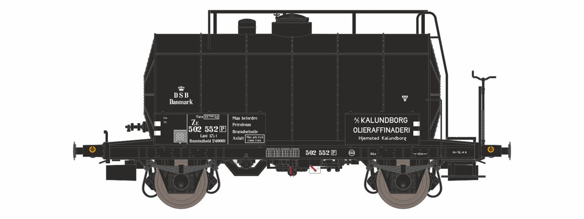 DSB tankvagn ZE 502 552 1949-1958
