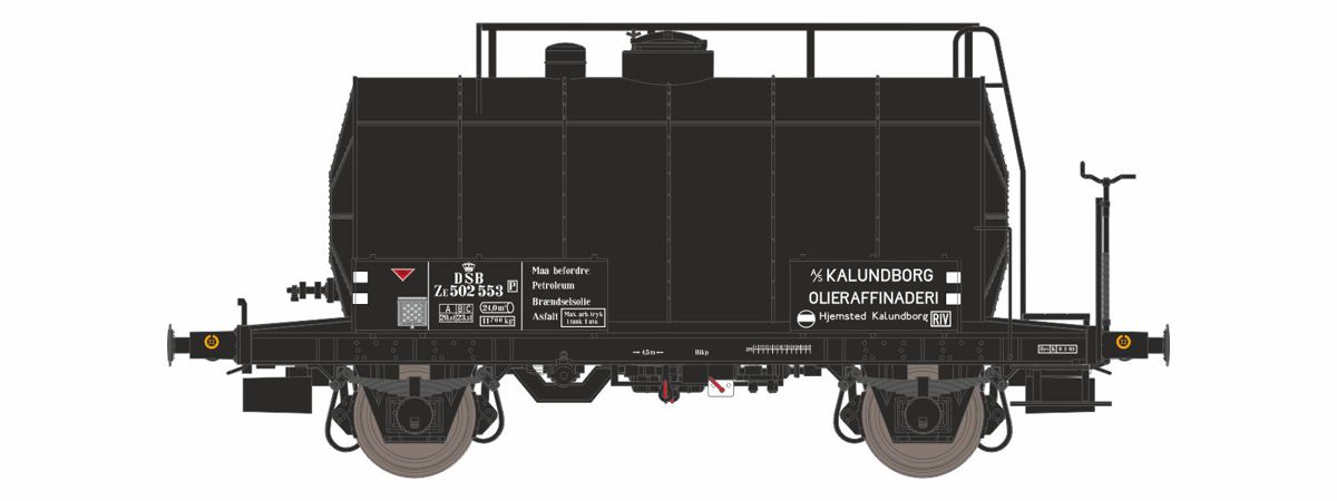 DSB tankvagn ZE 502 553 1963-1966