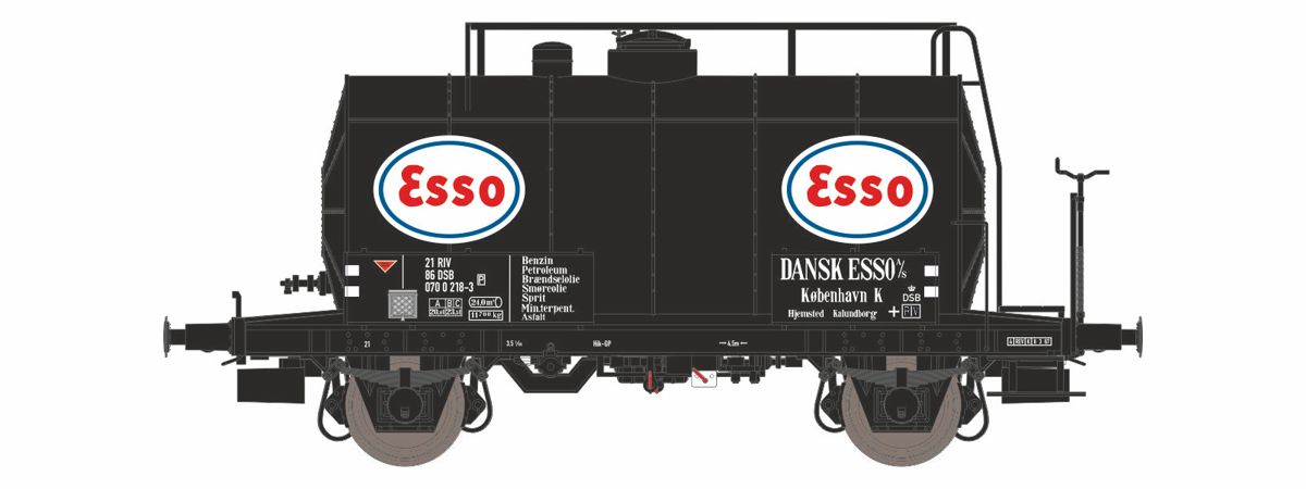 DSB tankvagn 21 86 070 0 218-3 (ESSO) 1967-1977