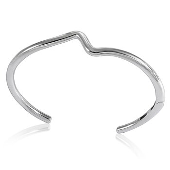 Lineargent Irregular armband silver