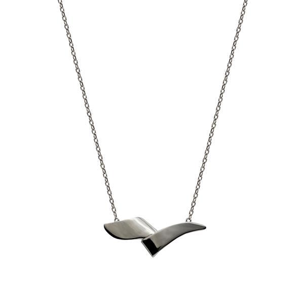 Lineargent Folded halsband silver