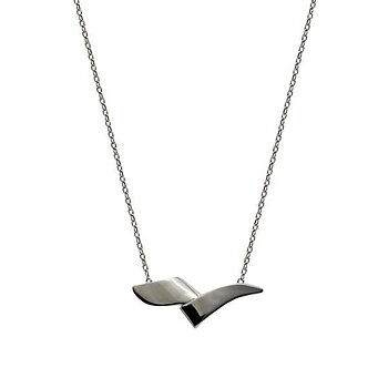 Lineargent Folded halsband silver