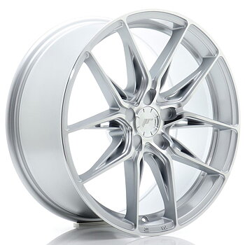 JR Wheels JR44 18x8 ET20-42 Oborrad Silver w/ Machined Face