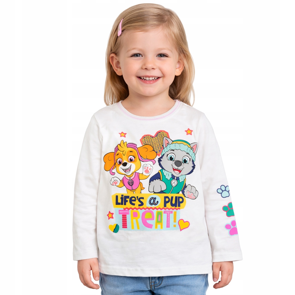 Paw Patrol T-shirt med Långärmad Vit Skye - 4