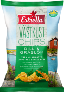 Estrella Västkust Dill & Gräslök 180g 10st