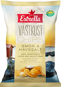 Estrella Västkust Smör & Havssalt 180g 10st