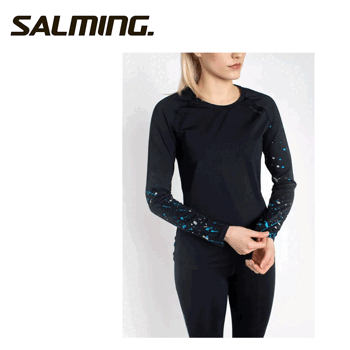 Toiminnallinen trikoopaita Salming Lugnet LS Musta Naisten