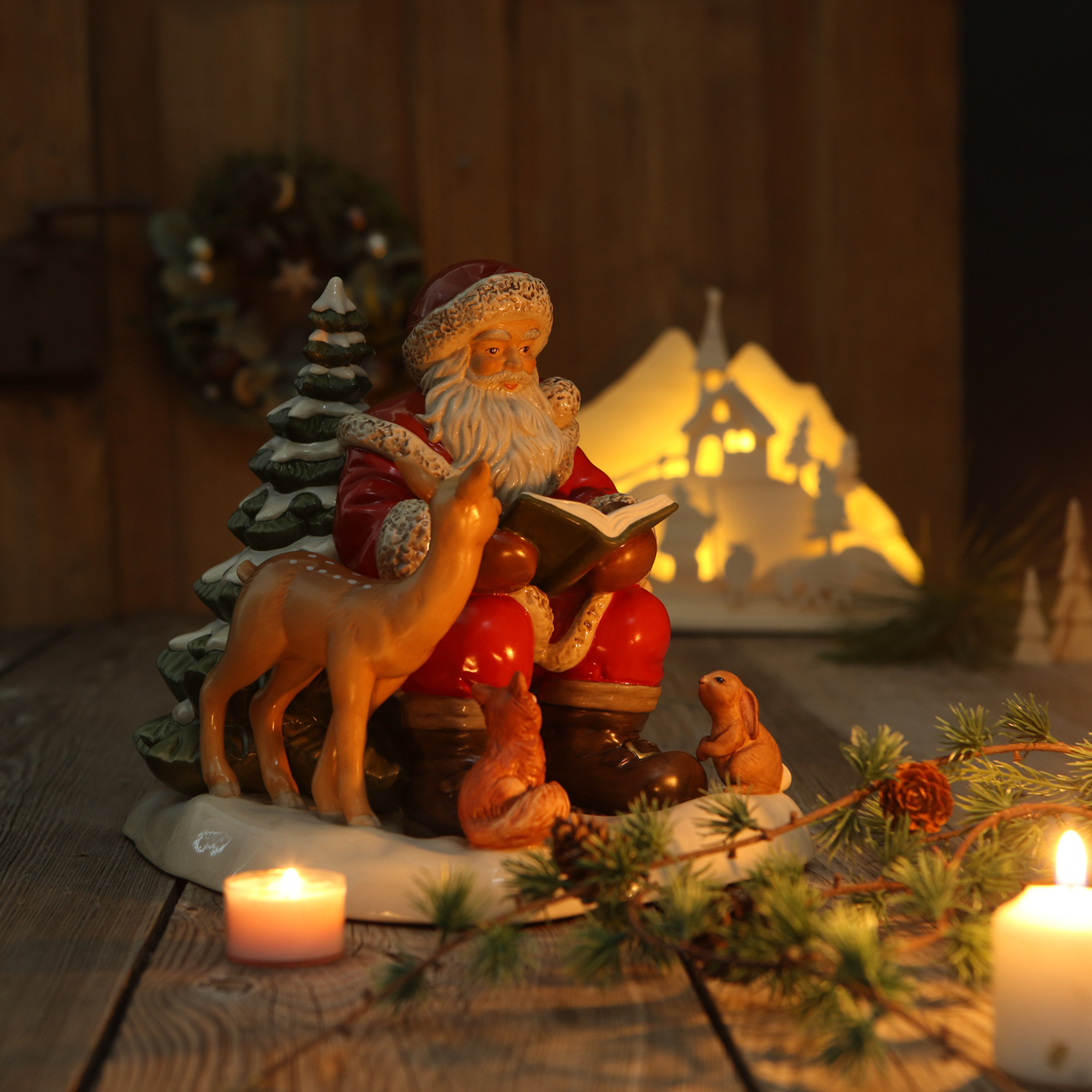 Goebel Årstomte 2024 - Limited Edition - Storytime with Santa - 2