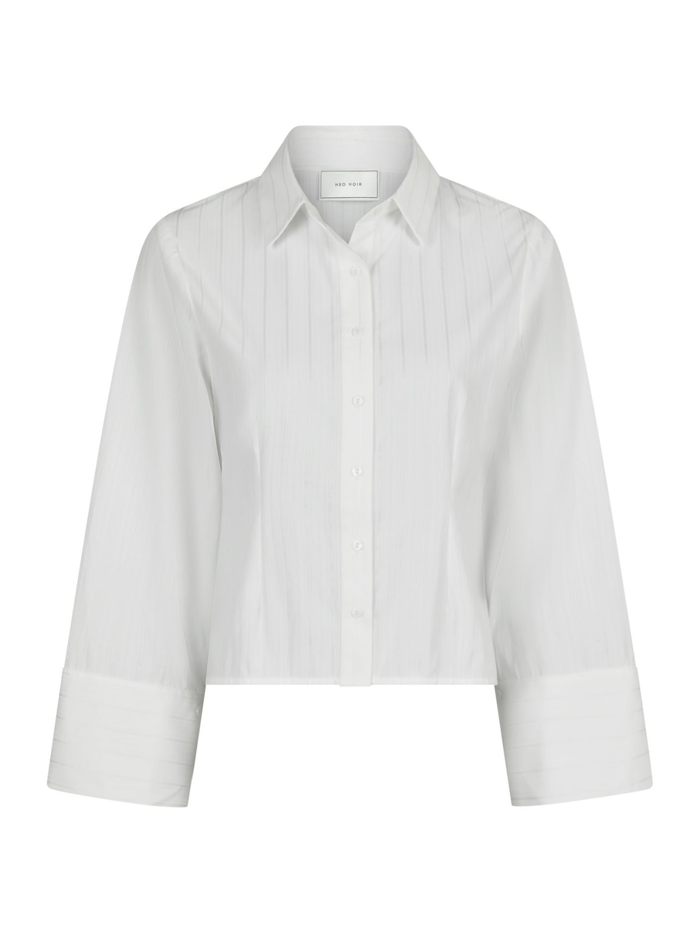 Neo Noir  - Rosa Solid Shirt White - 5