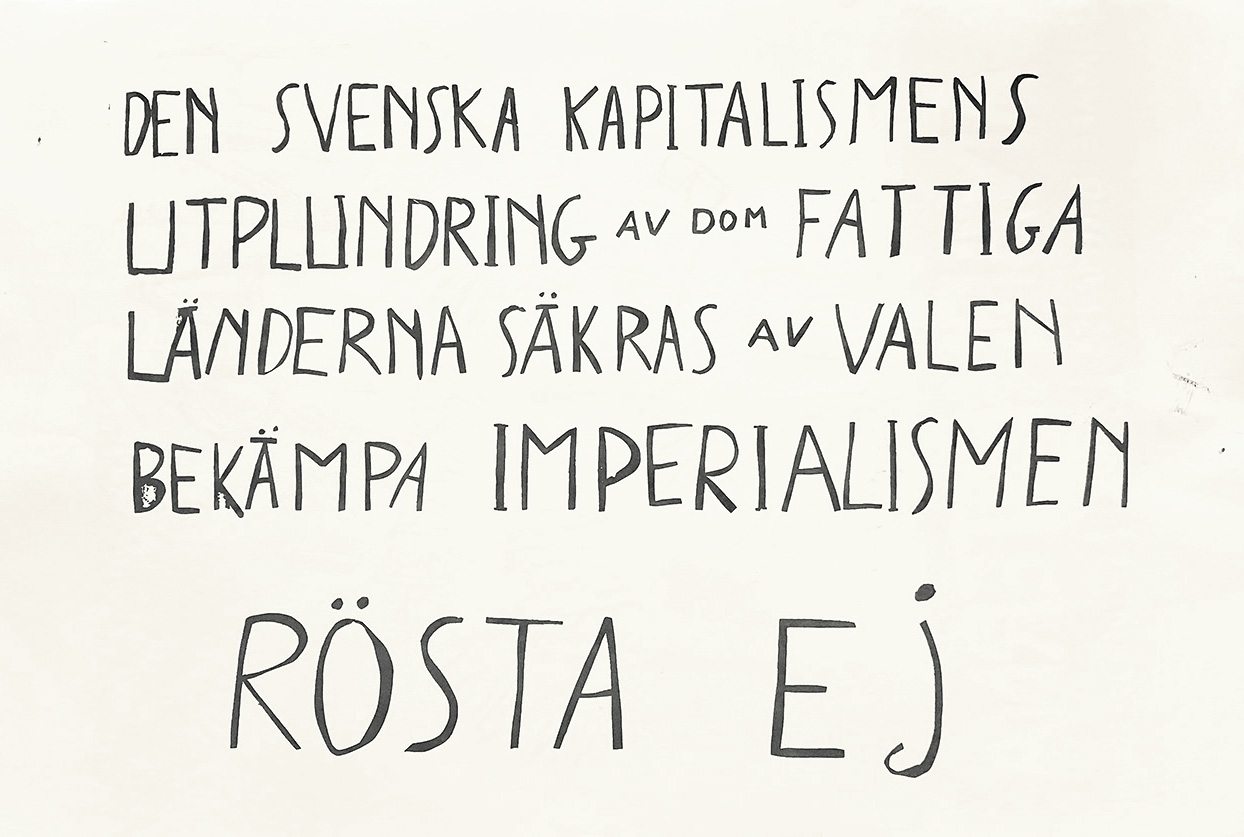 ANARKISTERNA – "RÖSTA EJ" - 2