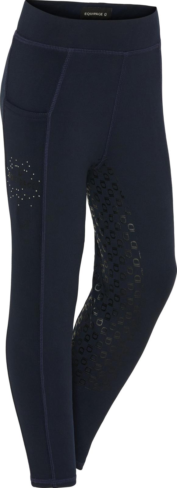 Equipage Sophia vinter ridetights til barn lilla eller navy - 6